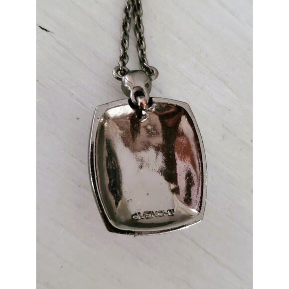 Givenchy Gunmetal Pave Crystal Necklace - Picture 2 of 9